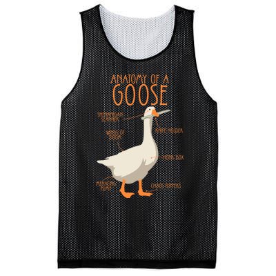 Anatomy Of A Goose Water Bird Duckling Mesh Reversible Basketball Jersey Tank