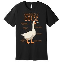 Anatomy Of A Goose Water Bird Duckling Premium T-Shirt