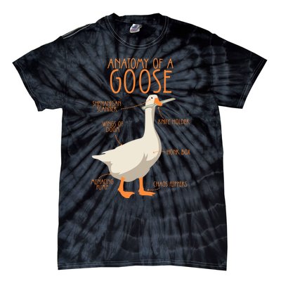 Anatomy Of A Goose Water Bird Duckling Tie-Dye T-Shirt