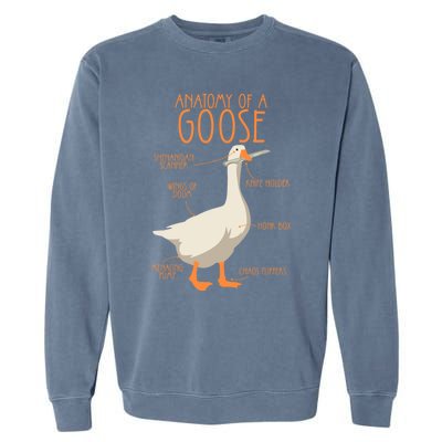 Anatomy Of A Goose Water Bird Duckling Garment-Dyed Sweatshirt