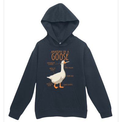 Anatomy Of A Goose Water Bird Duckling Urban Pullover Hoodie