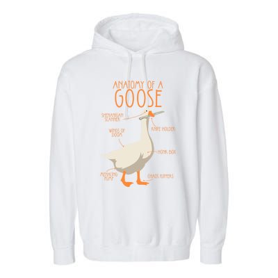 Anatomy Of A Goose Water Bird Duckling Garment-Dyed Fleece Hoodie