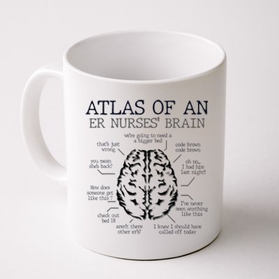 Atlas Of An ER Nurse' Brain ICU Nurse Essential Nurse Coffee Mug