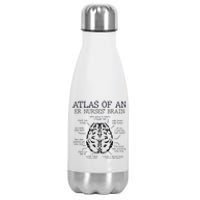 Atlas Of An ER Nurse' Brain ICU Nurse Essential Nurse Stainless Steel Insulated Water Bottle