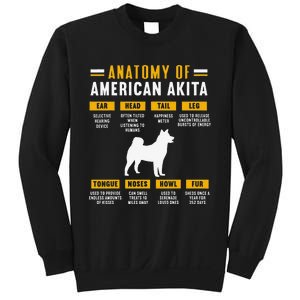 Anatomy Of An American Akita Sweatshirt