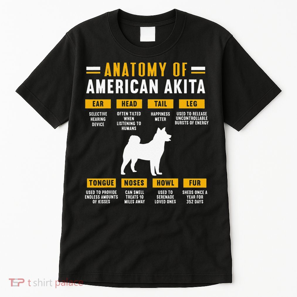 Anatomy Of An American Akita Tall T-Shirt