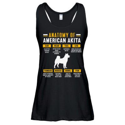 Anatomy Of An American Akita Ladies Essential Flowy Tank