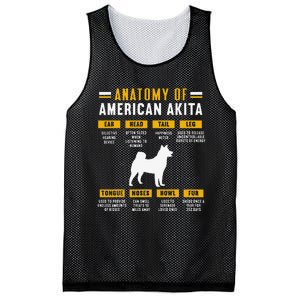 Anatomy Of An American Akita Mesh Reversible Basketball Jersey Tank