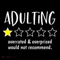 Adulting Overrated And Overpriced Would Not Recommend Funny Wool Snapback Cap