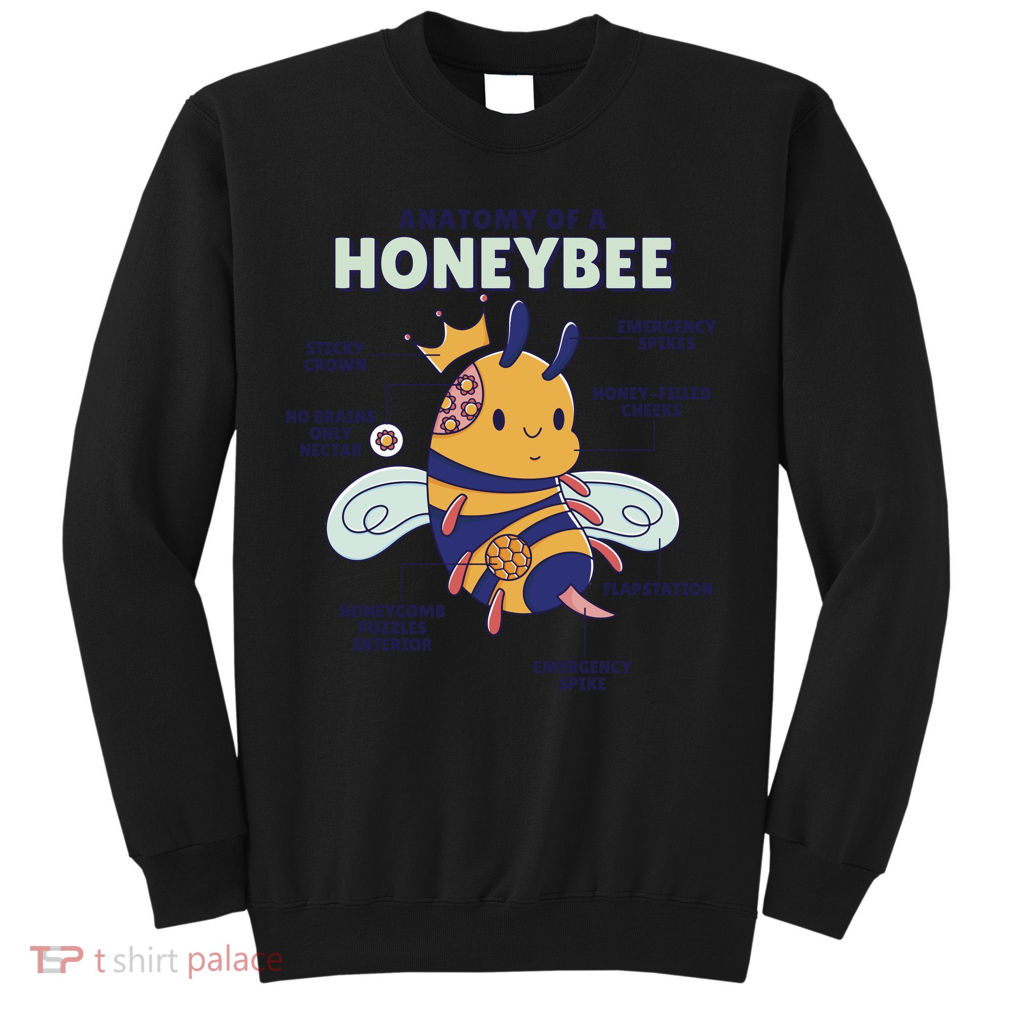 Anatomy Of A Honeybee Bumblebee Sweatshirt