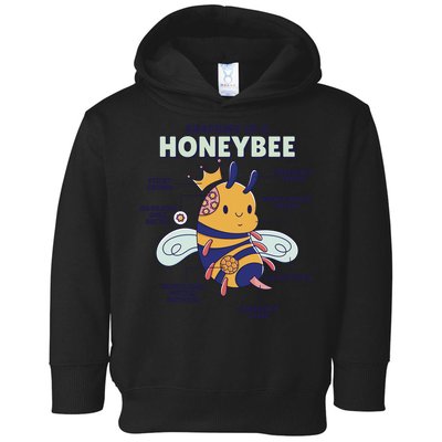 Anatomy Of A Honeybee Bumblebee Toddler Hoodie