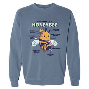 Anatomy Of A Honeybee Bumblebee Garment-Dyed Sweatshirt