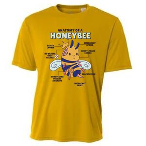 Anatomy Of A Honeybee Bumblebee Cooling Performance Crew T-Shirt