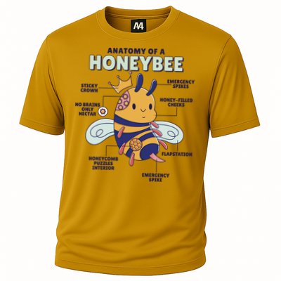Anatomy Of A Honeybee Bumblebee Performance Shirt
