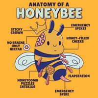 Anatomy Of A Honeybee Bumblebee Cooling Performance Crew T-Shirt