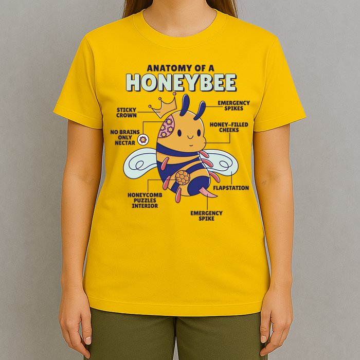 Anatomy Of A Honeybee Bumblebee T-Shirt