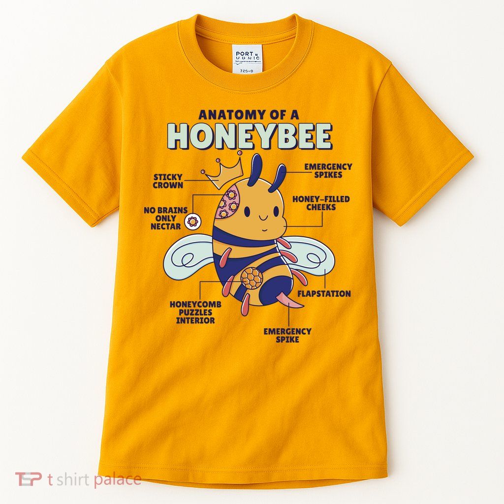 Anatomy Of A Honeybee Bumblebee Tall T-Shirt