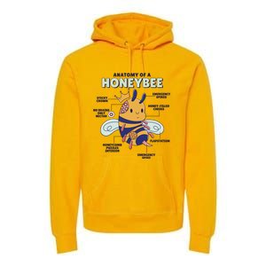 Anatomy Of A Honeybee Bumblebee Premium Hoodie