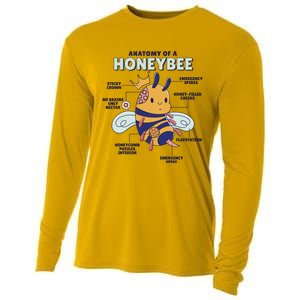 Anatomy Of A Honeybee Bumblebee Cooling Performance Long Sleeve Crew