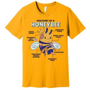 Anatomy Of A Honeybee Bumblebee Premium T-Shirt