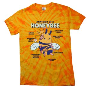 Anatomy Of A Honeybee Bumblebee Tie-Dye T-Shirt