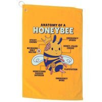 Anatomy Of A Honeybee Bumblebee Golf Towel