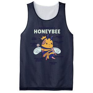 Anatomy Of A Honeybee Bumblebee Mesh Reversible Basketball Jersey Tank