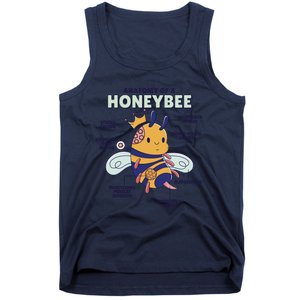 Anatomy Of A Honeybee Bumblebee Tank Top