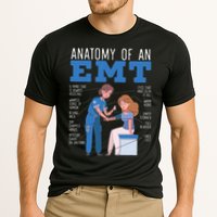 Anatomy Of An EMT Paramedic EMT EMS Health Care Cooling Performance Crew T-Shirt