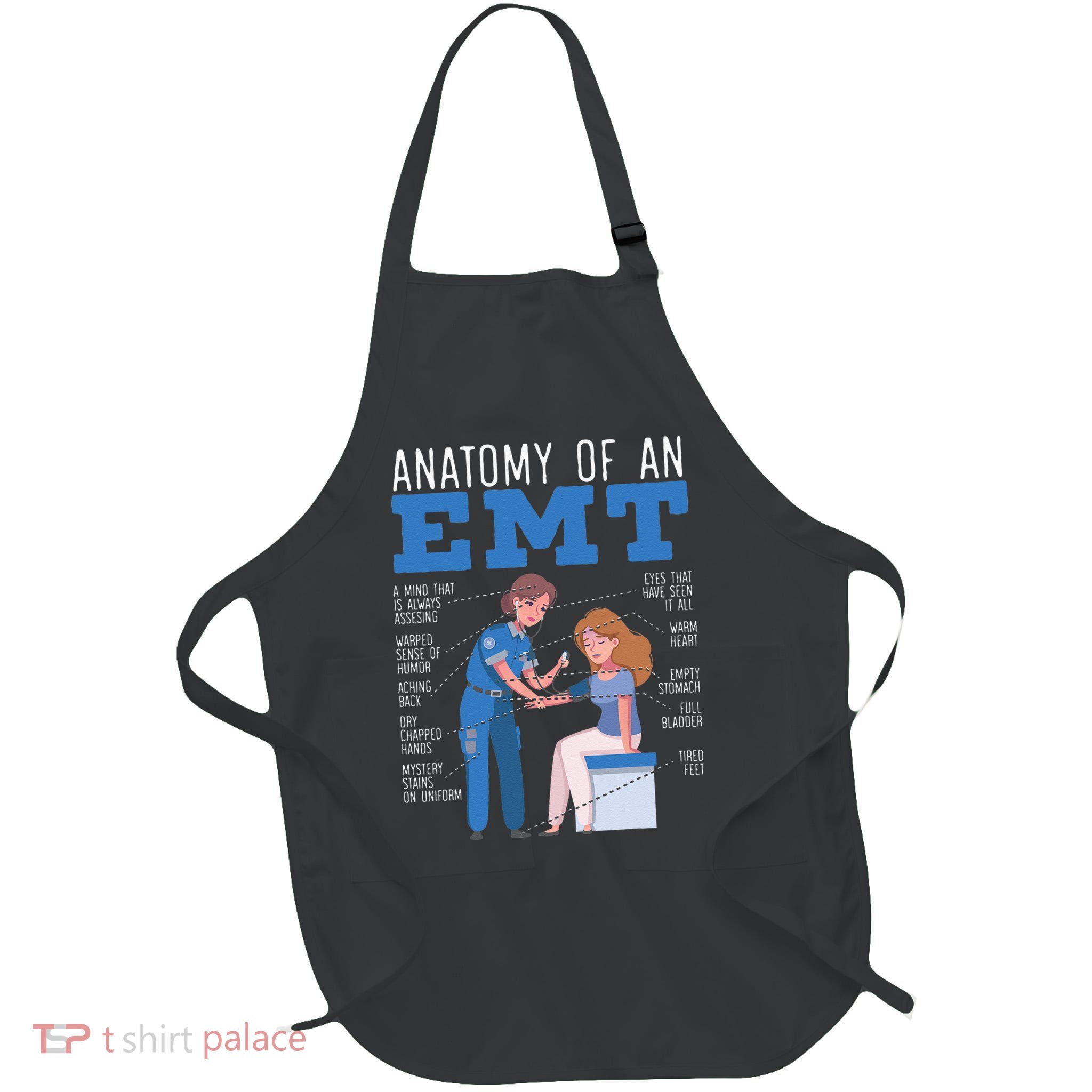 Anatomy Of An EMT Paramedic EMT EMS Health Care Apron
