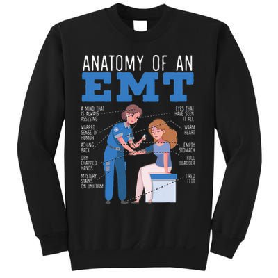 Anatomy Of An EMT Paramedic EMT EMS Health Care Sweatshirt