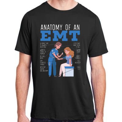 Anatomy Of An EMT Paramedic EMT EMS Health Care Adult ChromaSoft Performance T-Shirt