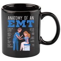 Anatomy Of An EMT Paramedic EMT EMS Health Care 11oz C Handle Ceramic Mug