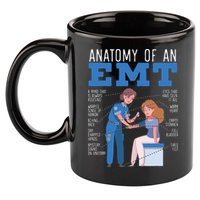 Anatomy Of An EMT Paramedic EMT EMS Health Care 11oz C Handle Ceramic Mug