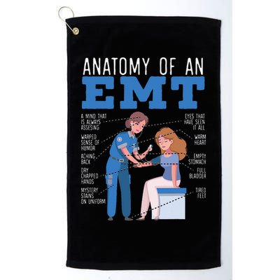 Anatomy Of An EMT Paramedic EMT EMS Health Care Golf Towel