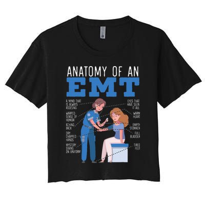 Anatomy Of An EMT Paramedic EMT EMS Health Care Crop Top