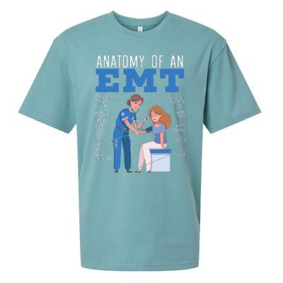 Anatomy Of An EMT Paramedic EMT EMS Health Care Sueded Cloud Jersey T-Shirt