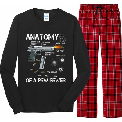 Anatomy Of A Pew Pewer Gift Ammo Gun Adt Meme Lovers Gift Long Sleeve Pajama Set