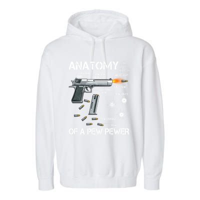 Anatomy Of A Pew Pewer Gift Ammo Gun Adt Meme Lovers Gift Garment-Dyed Fleece Hoodie