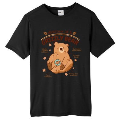 Anatomy Of A Grizzly Bear Tall Fusion ChromaSoft Performance T-Shirt