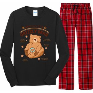 Anatomy Of A Grizzly Bear Long Sleeve Pajama Set