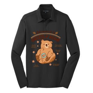 Anatomy Of A Grizzly Bear Silk Touch Performance Long Sleeve Polo