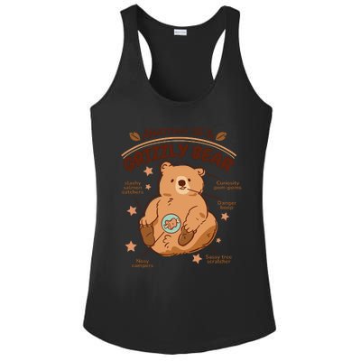 Anatomy Of A Grizzly Bear Ladies PosiCharge Competitor Racerback Tank