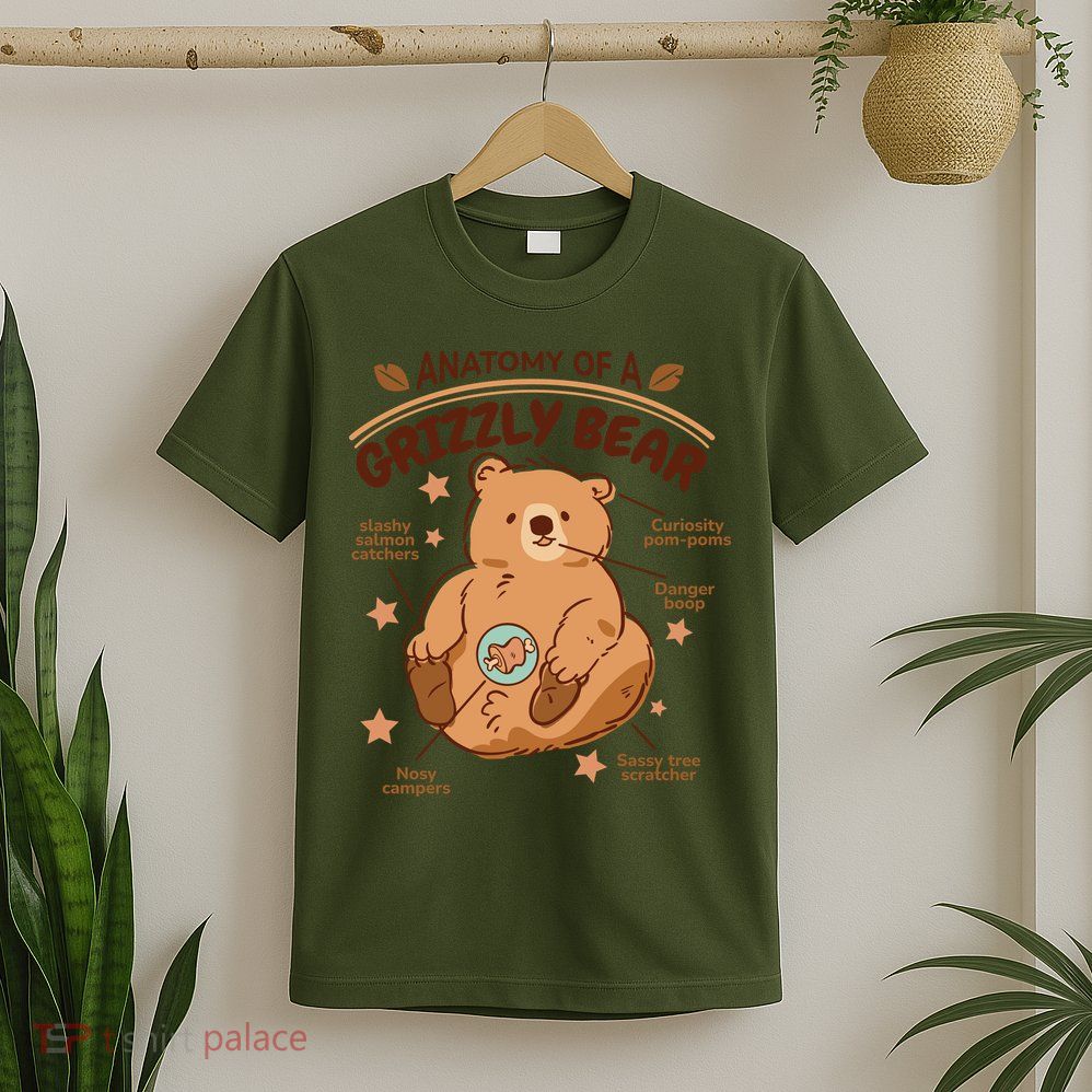 Anatomy Of A Grizzly Bear T-Shirt