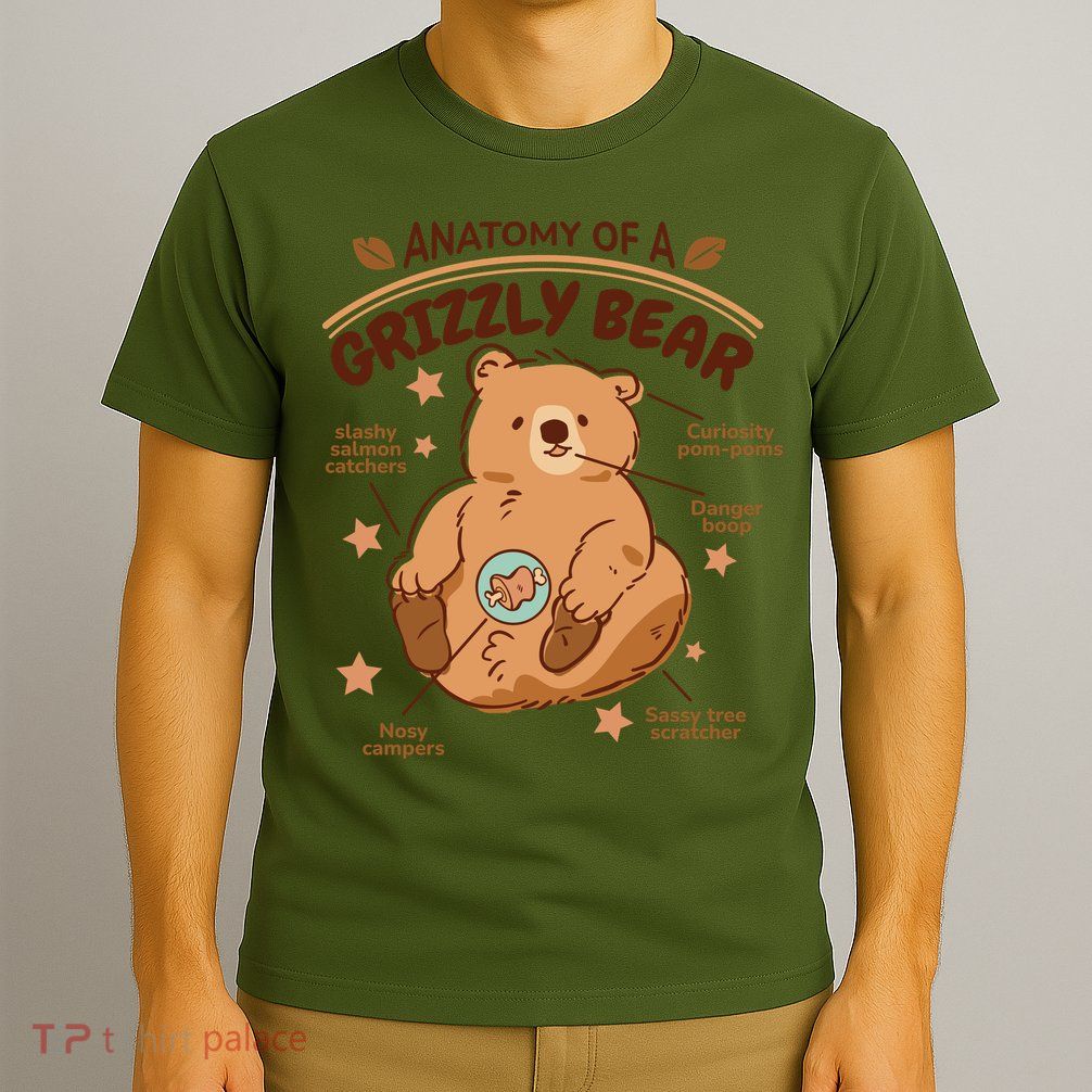 Anatomy Of A Grizzly Bear T-Shirt