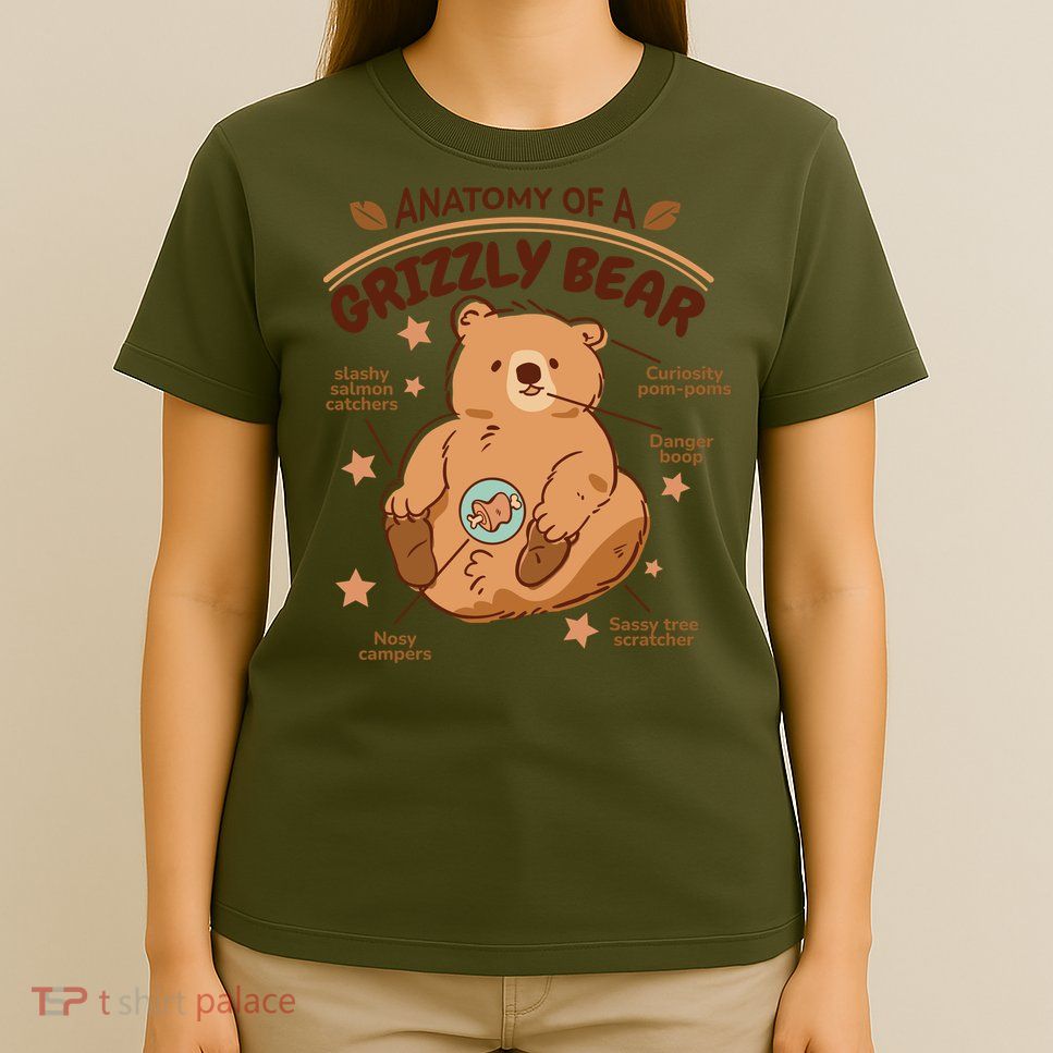 Anatomy Of A Grizzly Bear T-Shirt