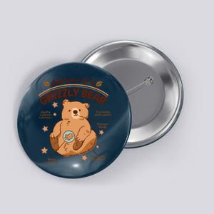 Anatomy Of A Grizzly Bear Button