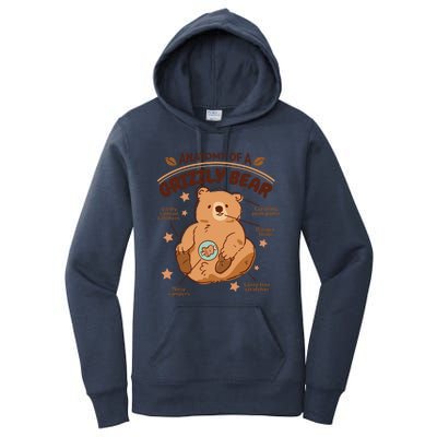 Anatomy Of A Grizzly Bear Women's Pullover Hoodie