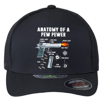 Anatomy Of A Pew Pewer Gift Flexfit Unipanel Trucker Cap