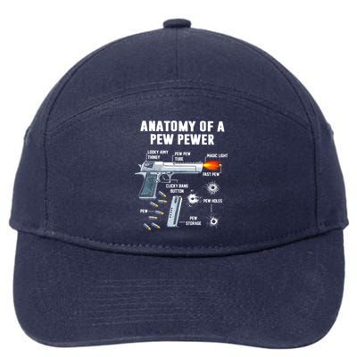 Anatomy Of A Pew Pewer Gift 7-Panel Snapback Hat